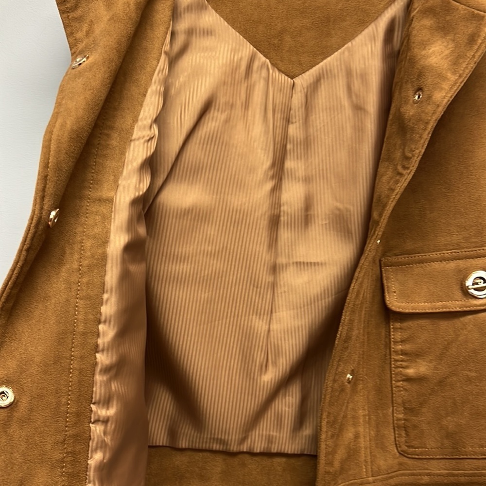 Black Label by Chico’s Faux Suede Vest - Picture 3 of 7